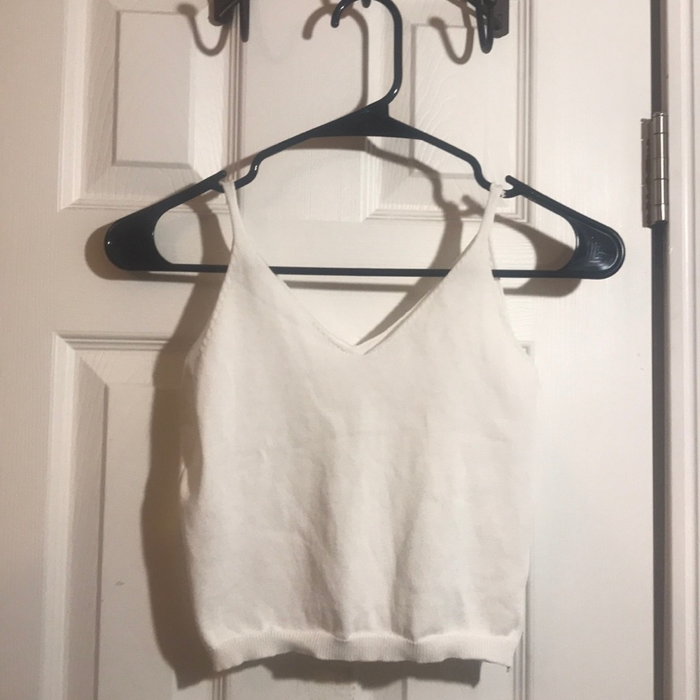 White crop top